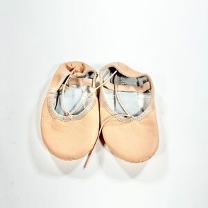 Stella Pink leather ballet slippers 12